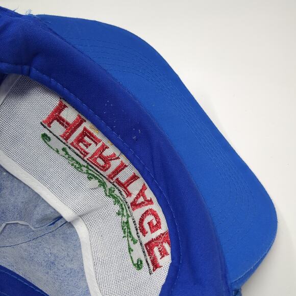 Heritage Safe Co. Snapback 5 Panel Cap Blue One Size Adjustable Rope Speedway - Picture 8 of 9
